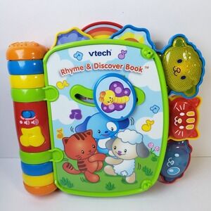 VTech Toy Rhyme & Discover Learning Book Interactive Play- Music Lights Sound